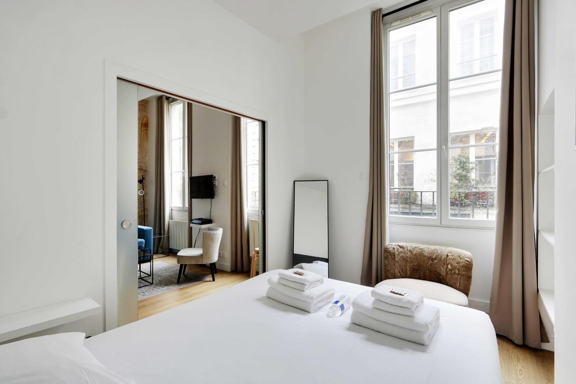 Apartamento Confortable -1br 4p- Quartier Beaubourg *